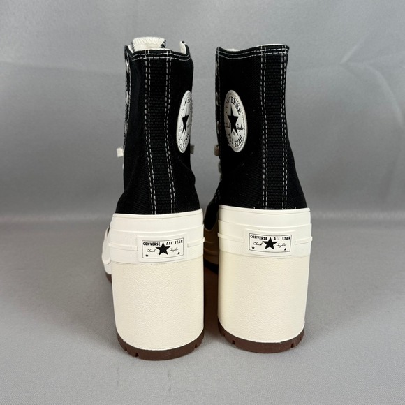 Converse Chuck 70 De Luxe Heel Shoe Women 10.5 Black Chunky Platform A05347C New - Picture 6 of 9